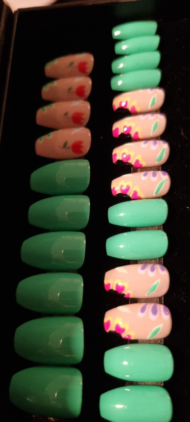 Green flower ballerine S