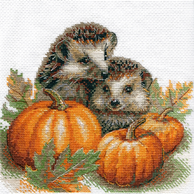 Aine Hedgehogs in the Harvest Counted Cross Stitch Kit