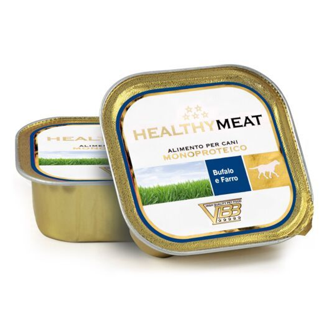 Healthymeat Bufalo con Farro ( su buivoliena ir spelta) paštetas šunims 150g