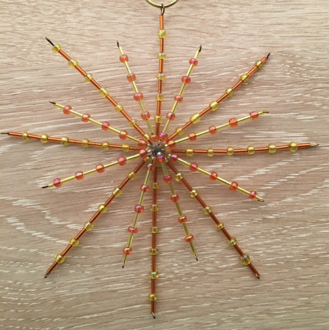 Snowflake Large - Orange/Yellow