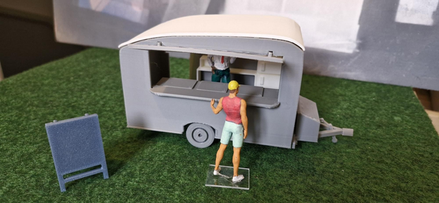 Vintage Style Burger Van.