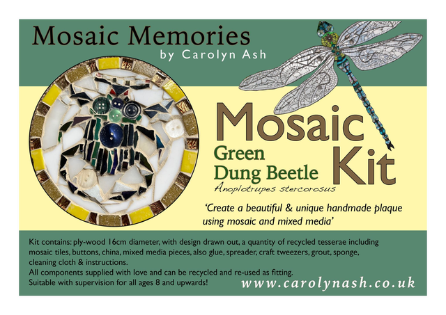 Green Dung Beetle Mosaic Kit