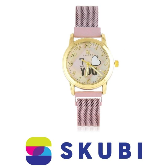 Dámské magnetické hodinky růžové - KURREN JG Z3092