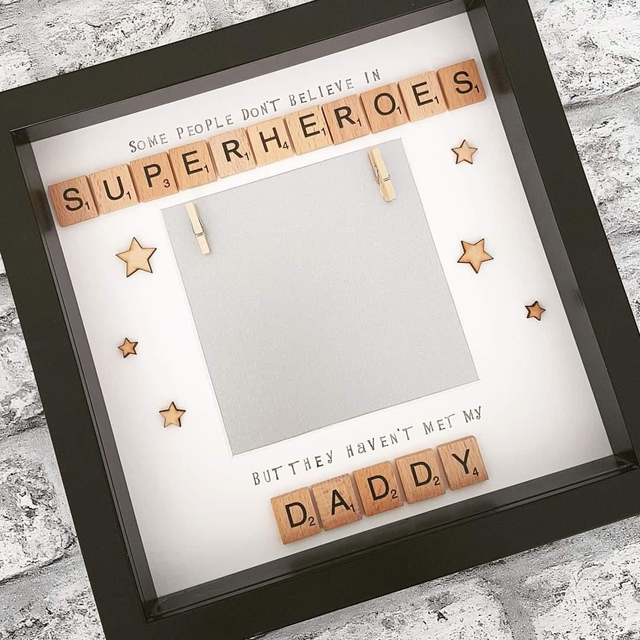 Some people don&#039;t believe in superheroes photograph frame | Gifts for Dad | Gifts for him 