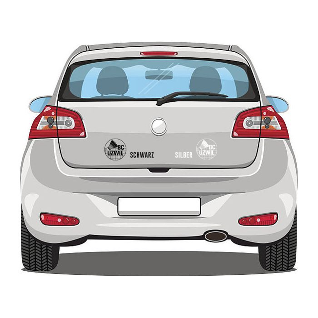 Autoaufkleber transparent