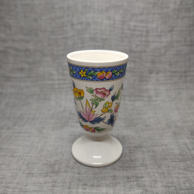 GL | Kleurrijke Franse Mazegan koffiemok Drinkmok (diameter 7,0 cm | hoogte 13,0 cm) gestempelde GL Creatie | Vintage