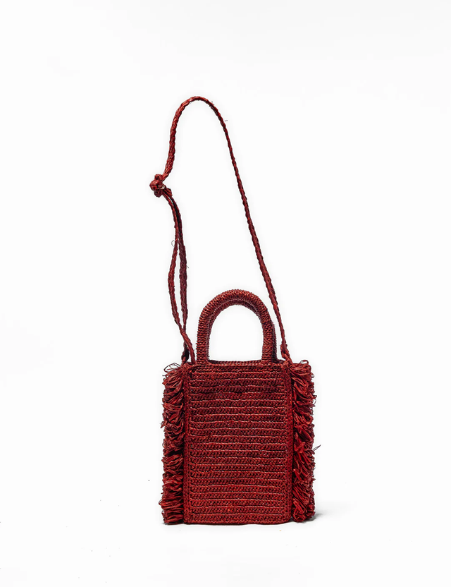 Kidy bag, Grenat Raphiaa