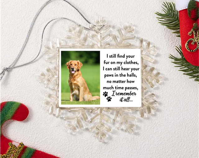 Personalised Snowflake Decoration - Pet