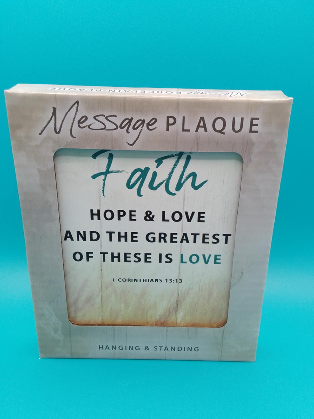 Bible Verse Message Plaque 