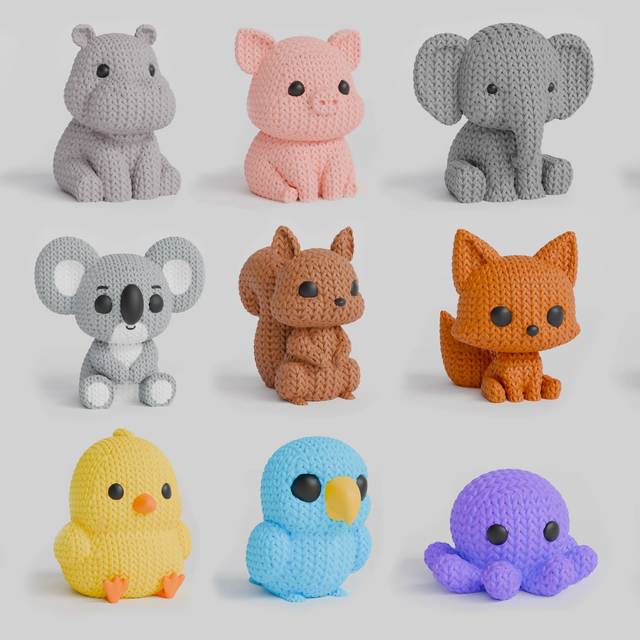 Animal tricoté aléatoire