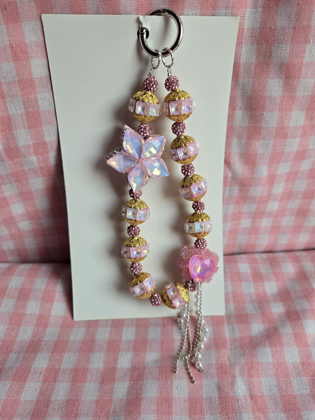 Fancy Pink bagcharm