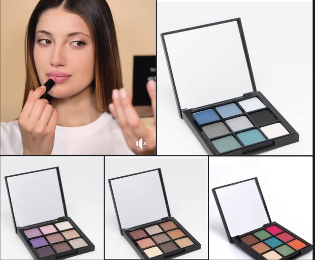 Coffret Mystère Pochette Surprise " Pallette D’OMBRES À PAUPIÈRES 9 COULEURS 