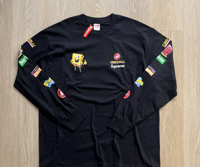 Supreme X castelli X spongebob longsleeve size XL NEW