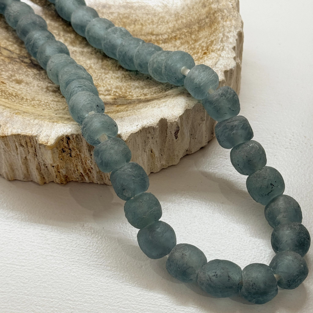 Ghana Glass Beads | Aqua