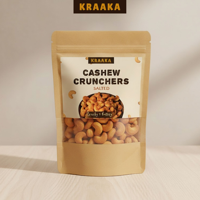 Cashew Crunchers (Salted) - Cashew Shaped Crunchy Biscuits (150g)