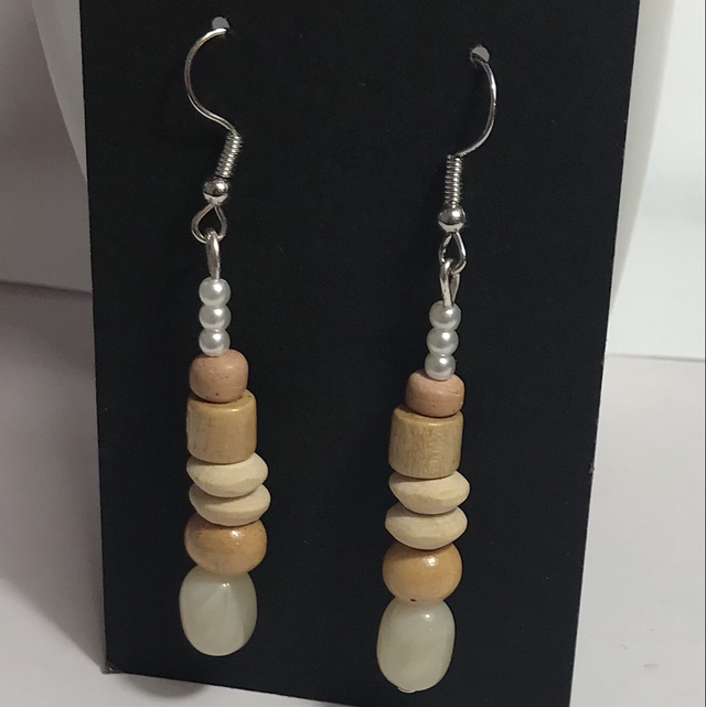 Brown Wood Earrings- BWE1146