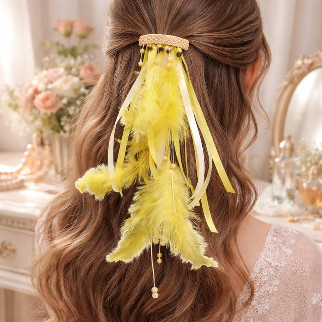 "Lumière solaire" - Barrette Amérindienne