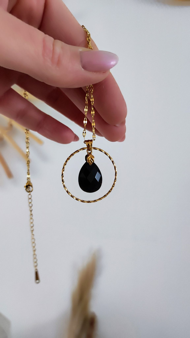 Collier "Évidence" Onyx