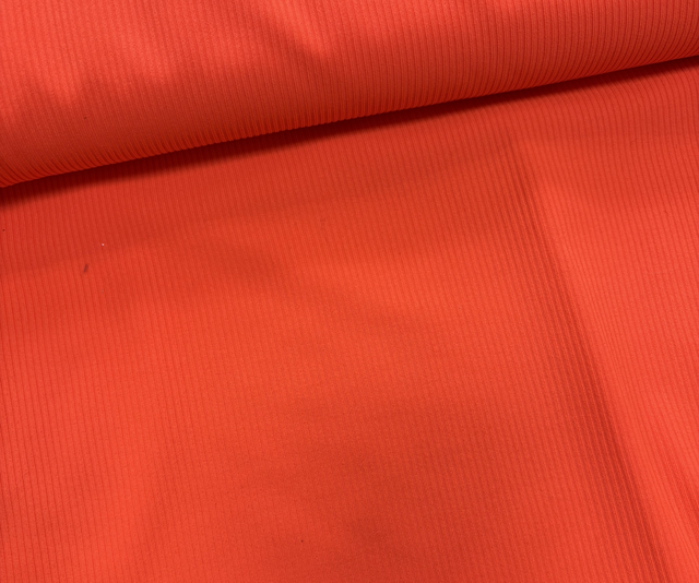 Neon Orange Rib Lycra