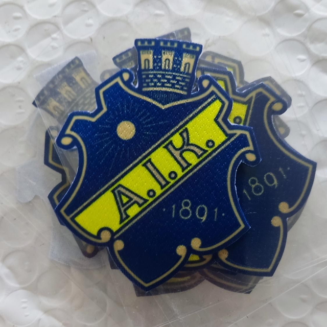 10-pack Tryckta märken egen logga