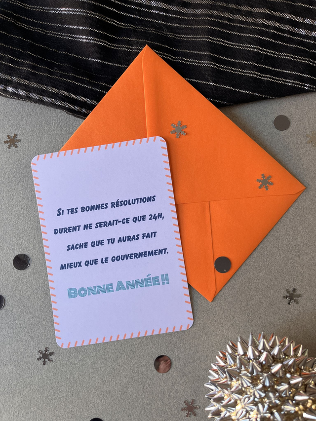 Carte Bonne Année "On peut le faire !"