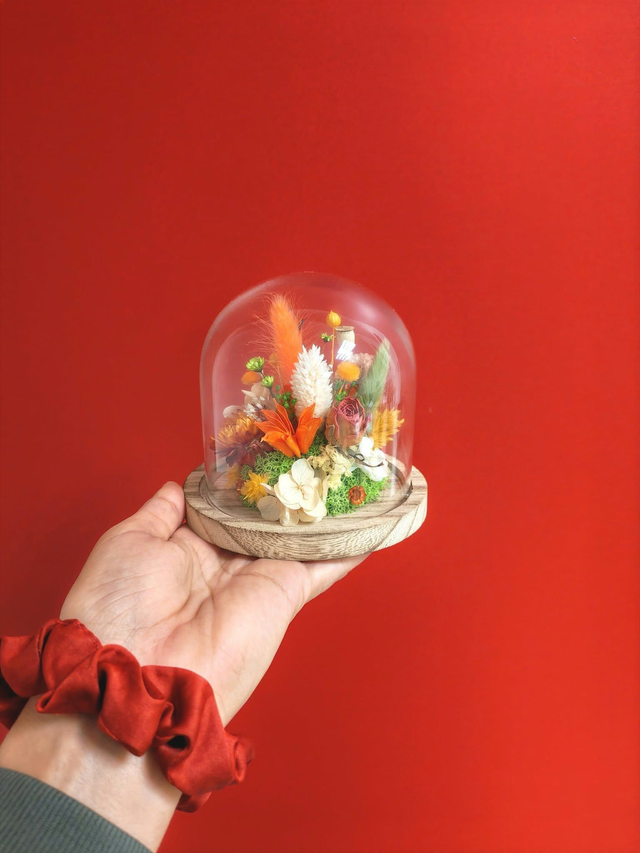Cloche fleurie taille S - Jardin enchanté 🍂