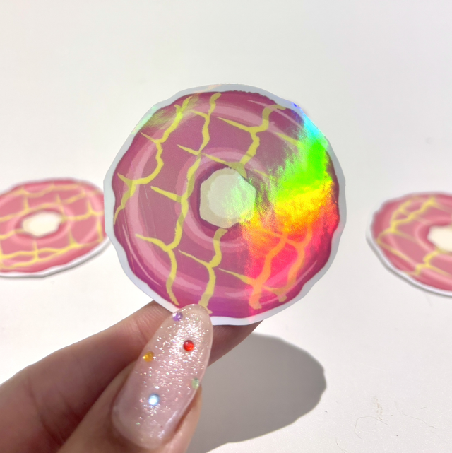Party Ring Holographic Sticker