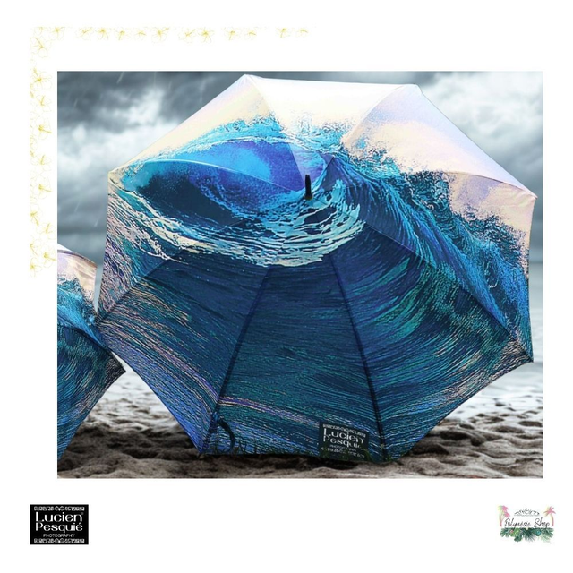 Parapluie taille golf "Vague à Teahupoo"