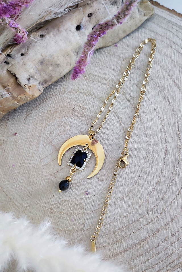 Collier "Astral" Obsidienne