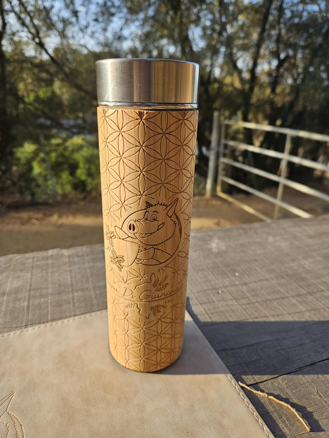 *Pré commande * Bouteille bambou fleur de vie 