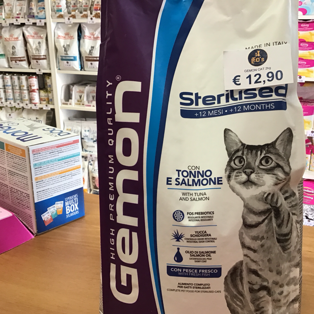 GEMON KAT ADULT STERILISED TONNO E SALMONE 2KG 