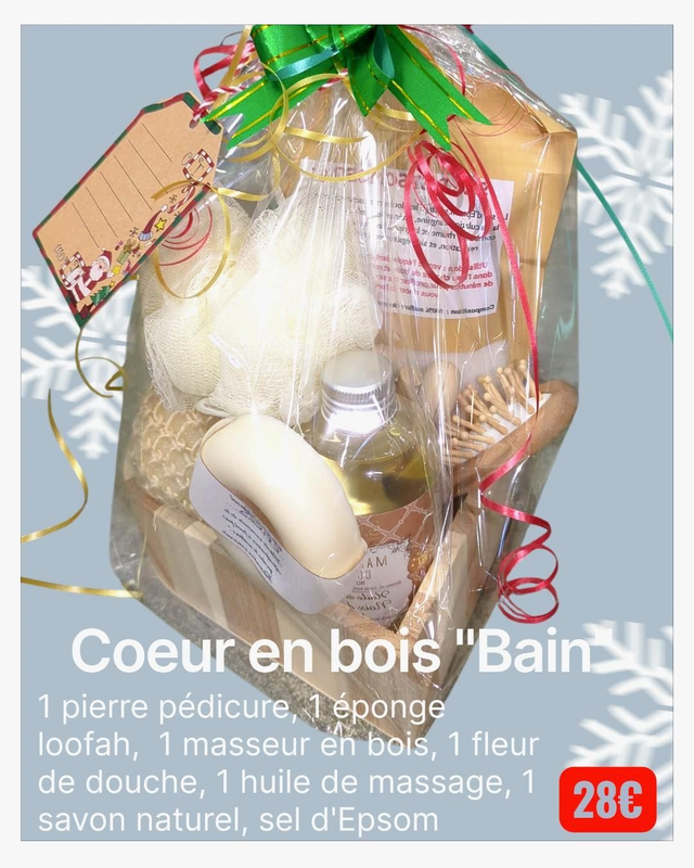 Coeur en bois spécial "Bain"