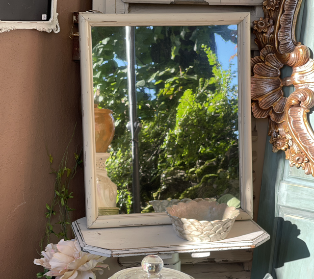 Vintage Holzspiegel mit Patina