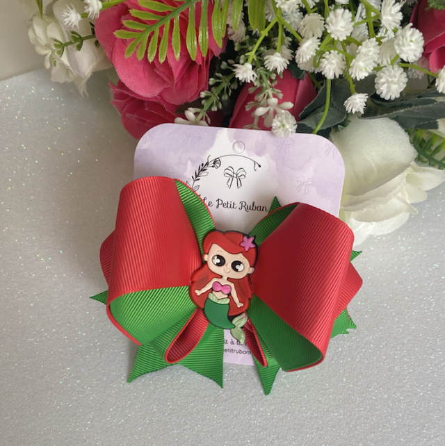 Grande barrette motif sirène 