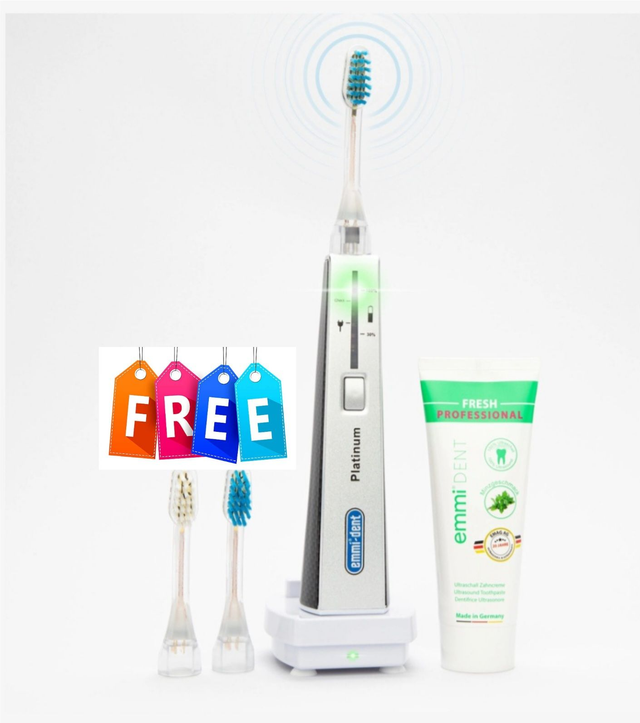 emmi-dent Ultrasonic Toothbrush Platinum