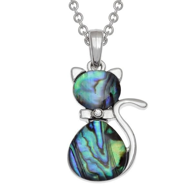 Abalone (Paua Shell) Cat Necklace 