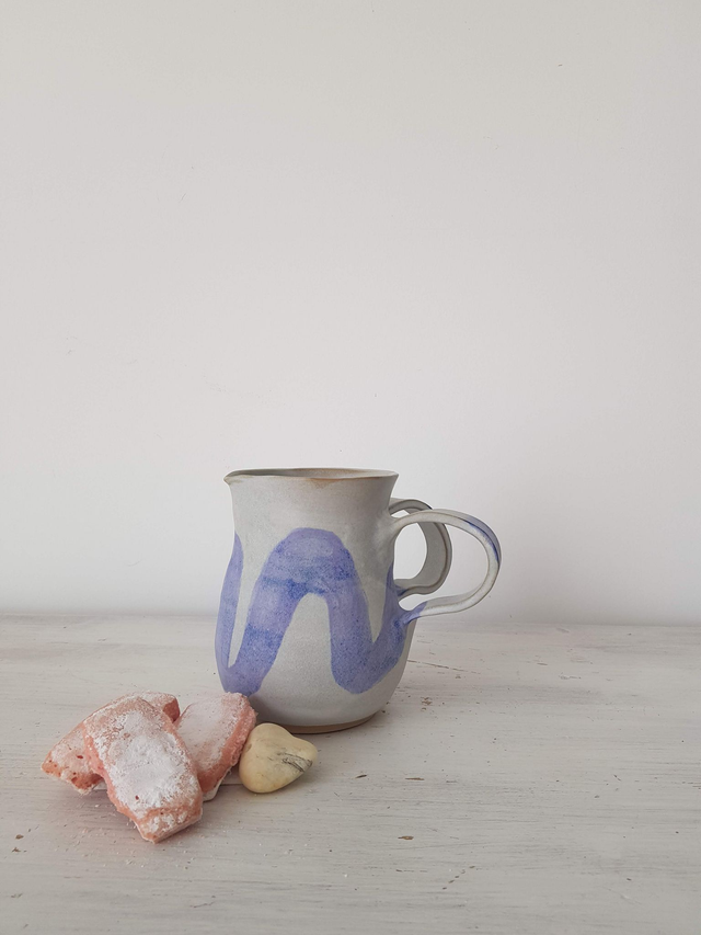 Carafe papillon effet lavande (taille L)