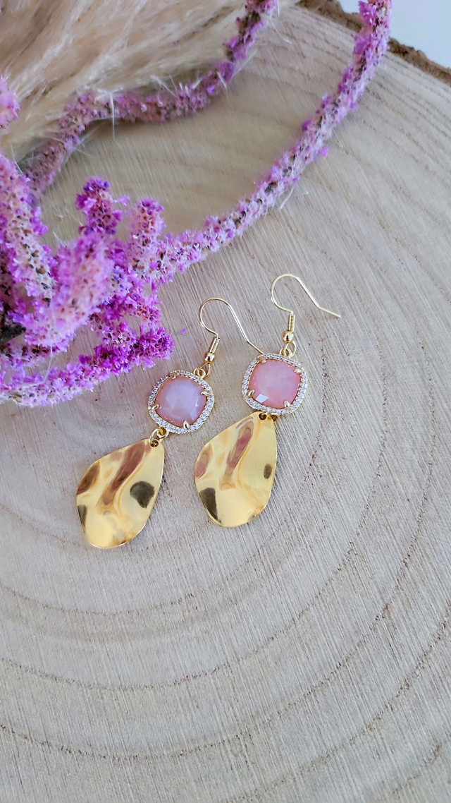 Boucles d'oreilles "Éclat" Pierre de soleil