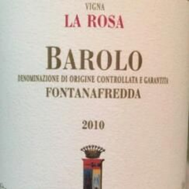 2010 "La Rosa" Barolo DOCG Fontanafredda