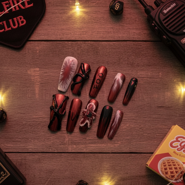 ❤️ Press-on Nails : Collection "The Upside Down"