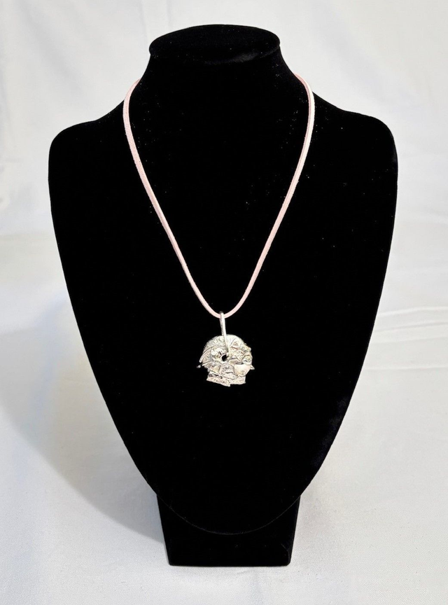 Raw Fused Silver Pendant – Organic Recycled Sterling Silver 