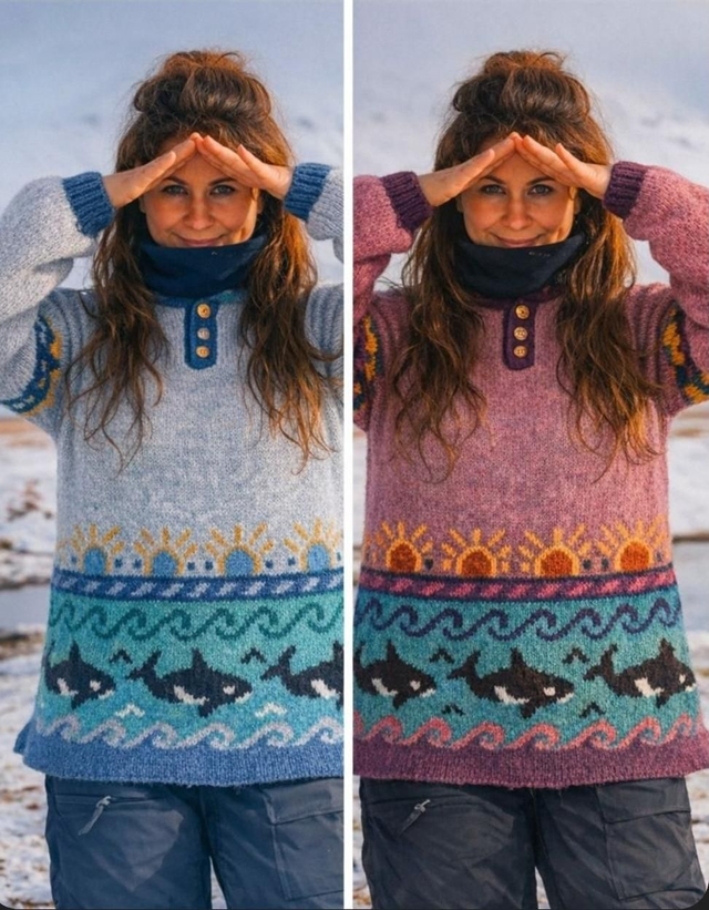 Whale Hand Knitted Jumper