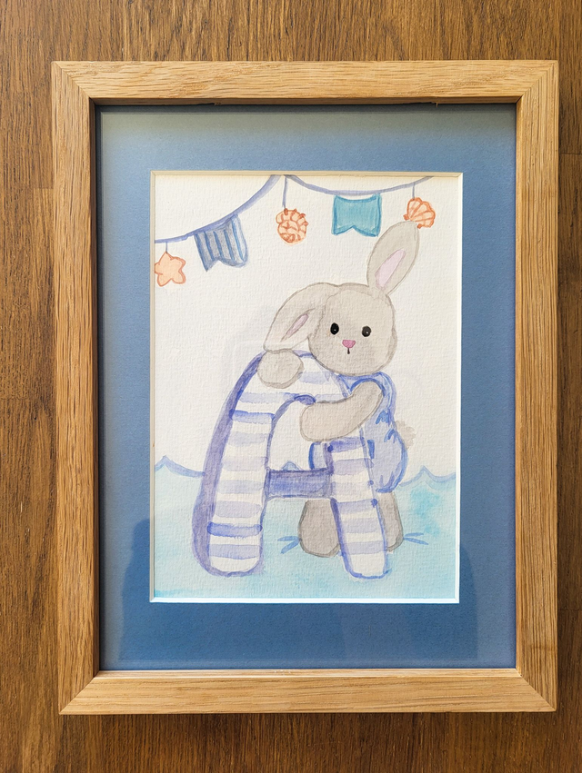 Le lapin avec la lettre A