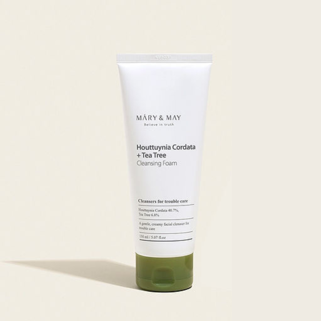 MARY &amp; MAY Houttuynia Cordata + Tea Tree Cleansing Foam