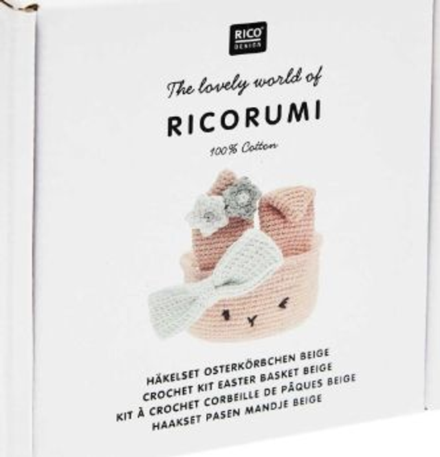 Ricorumi Häkelset - Osterkörbchen Beige