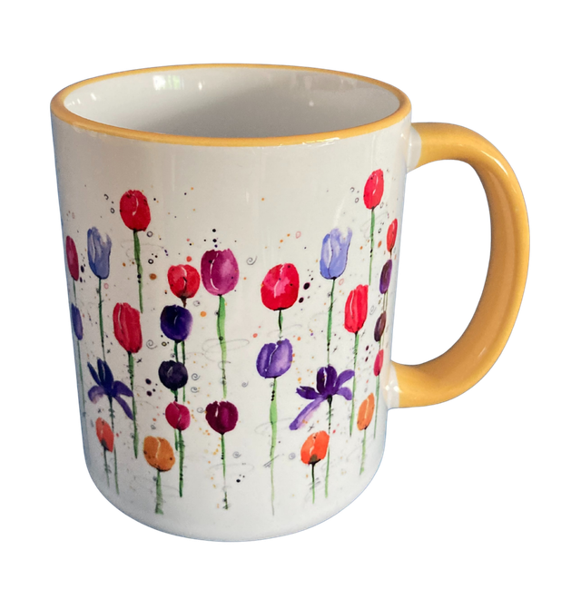 Keramiktasse "Tulpen"
