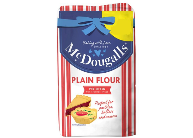 Flour, McDougalls Pre-Sifted Plain Flour 1.1kg