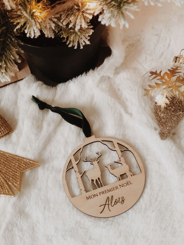 Boule 1er Noël "Cerf"