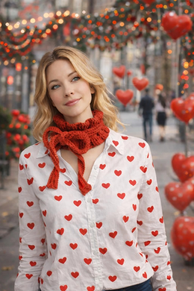 8.Nœud de douceur, col au crochet