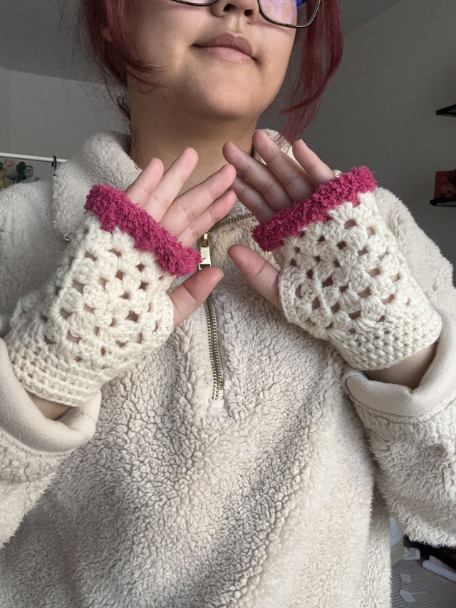Mitaines - Pink granny